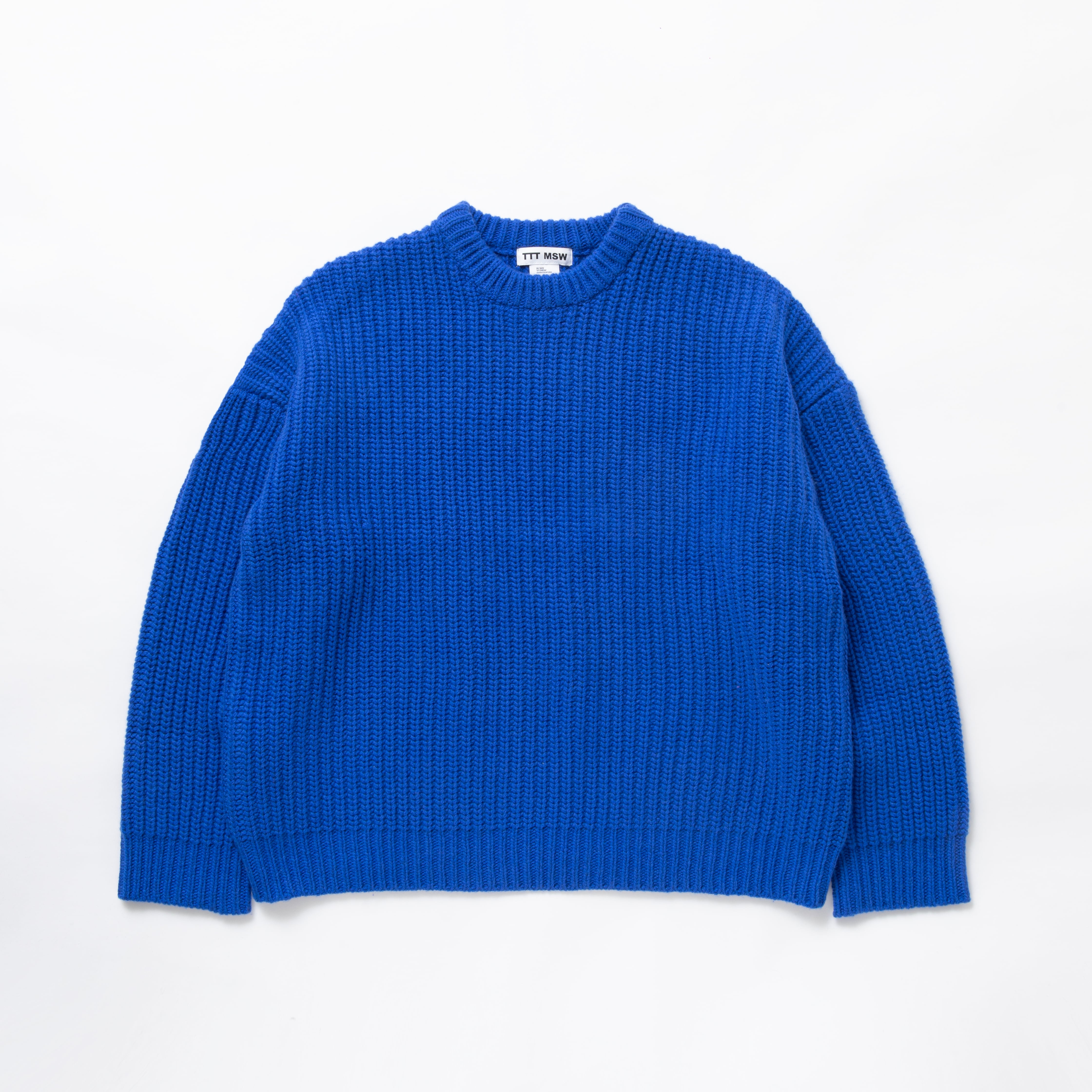 Cashmere pullover knit (BLUE) | TTTMSW 