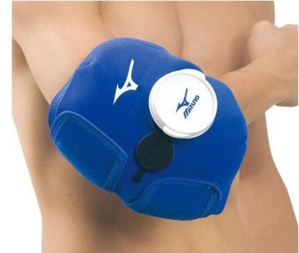 【未使用品】MIZUNO　アイシングサポーター　フリーサイズ/左右兼用 ミズノ（MIZUNO）アイシングサポーター 膝・肘兼用 品番：1GJYA32900