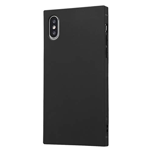 イングレム iPhone XS iPhone X 耐衝撃ソフトケース KAKU ブラック