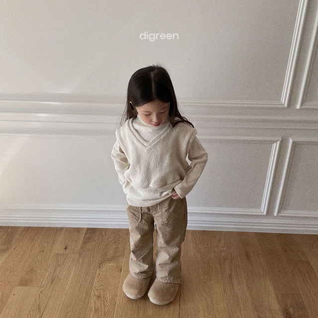 ［即納］crop knit vest