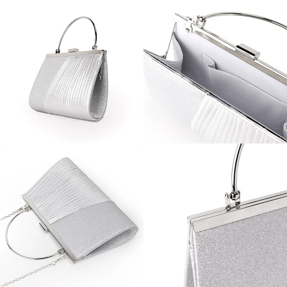 即日配送 送料無料 パーティーバッグ 結婚式 大きめ 袱紗も入る 3way