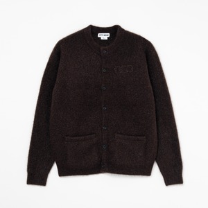 Mohair knit cardigan（BROWN）
