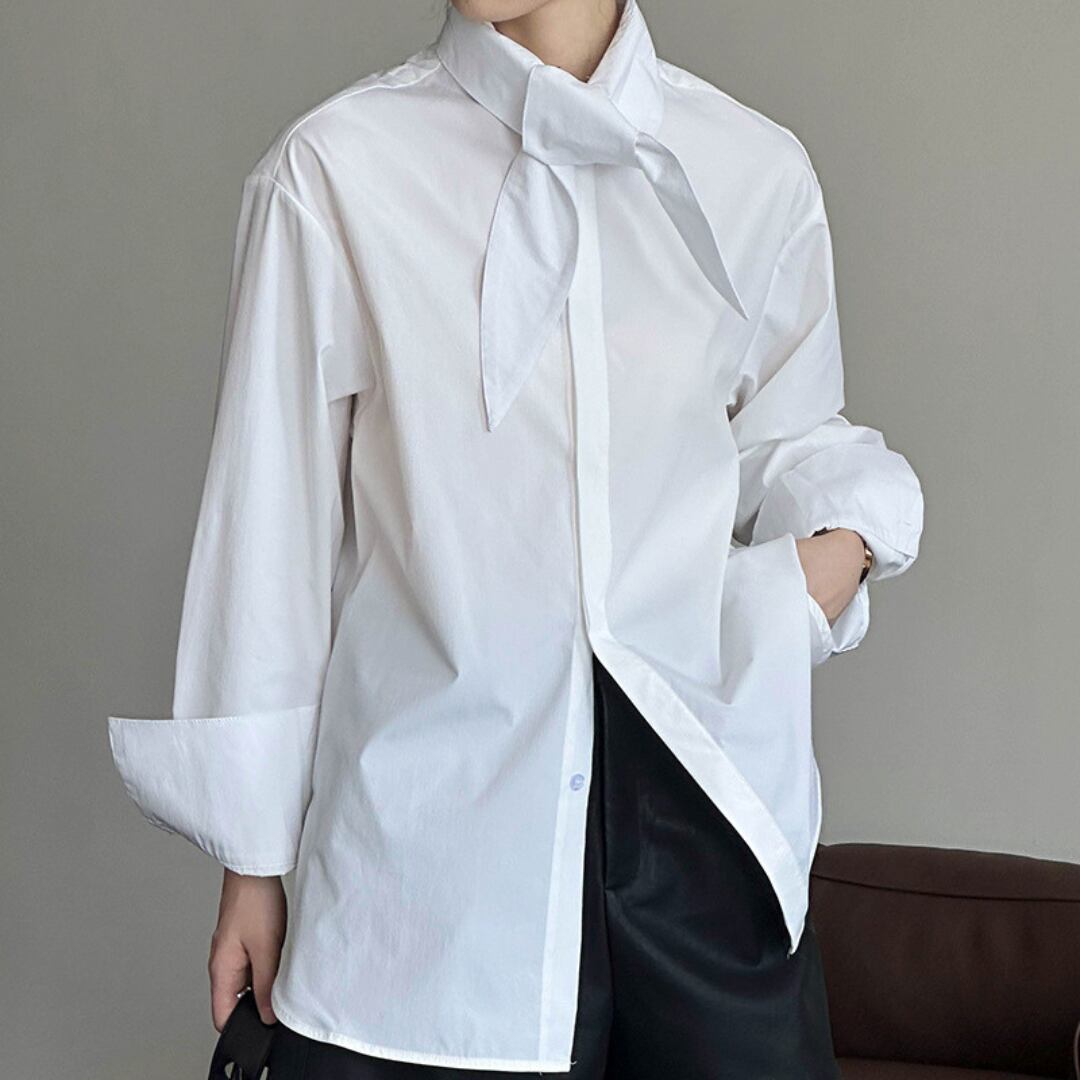 スカーフ ディティール シャツ 3412453