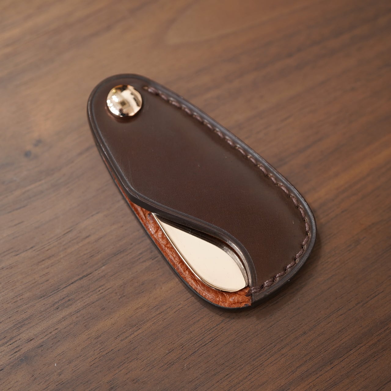 Maison d' Artisan ポータブルレザーシューホーン ピンクゴールドバージョン ロカドコードバン