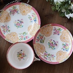 Minton Pink Oriental|英国ミントン c.1873?1912 金彩と花文様の華やかなトリオ thumbnail 8