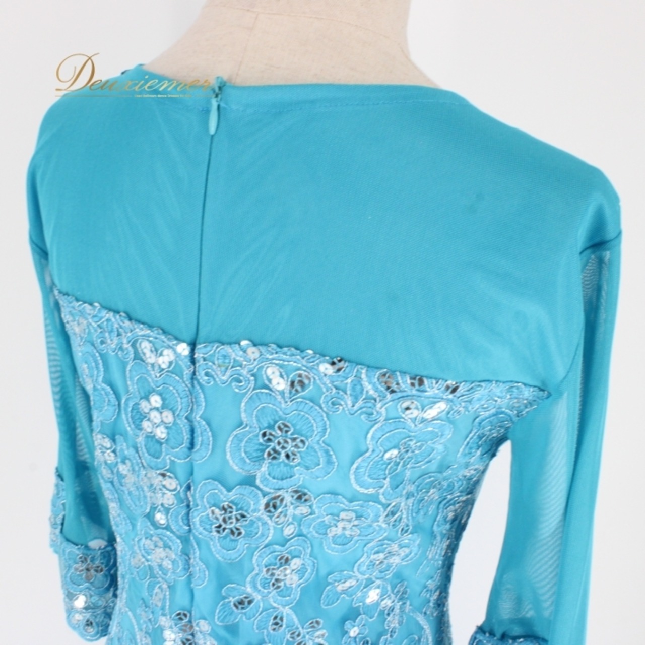 社交ダンス 衣装 スタンダード ドレス ワンピース パーティドレス 水色 スパンコール ブルー系 レース 花柄 カラオケ ステージ衣装 華やか ライトブルー 花模様 ラインストーン レディース おしゃれ 特別な日 イベント用 フォーマル ダンスパーティー 発表会 ダンス衣装 動きやすい おすすめ