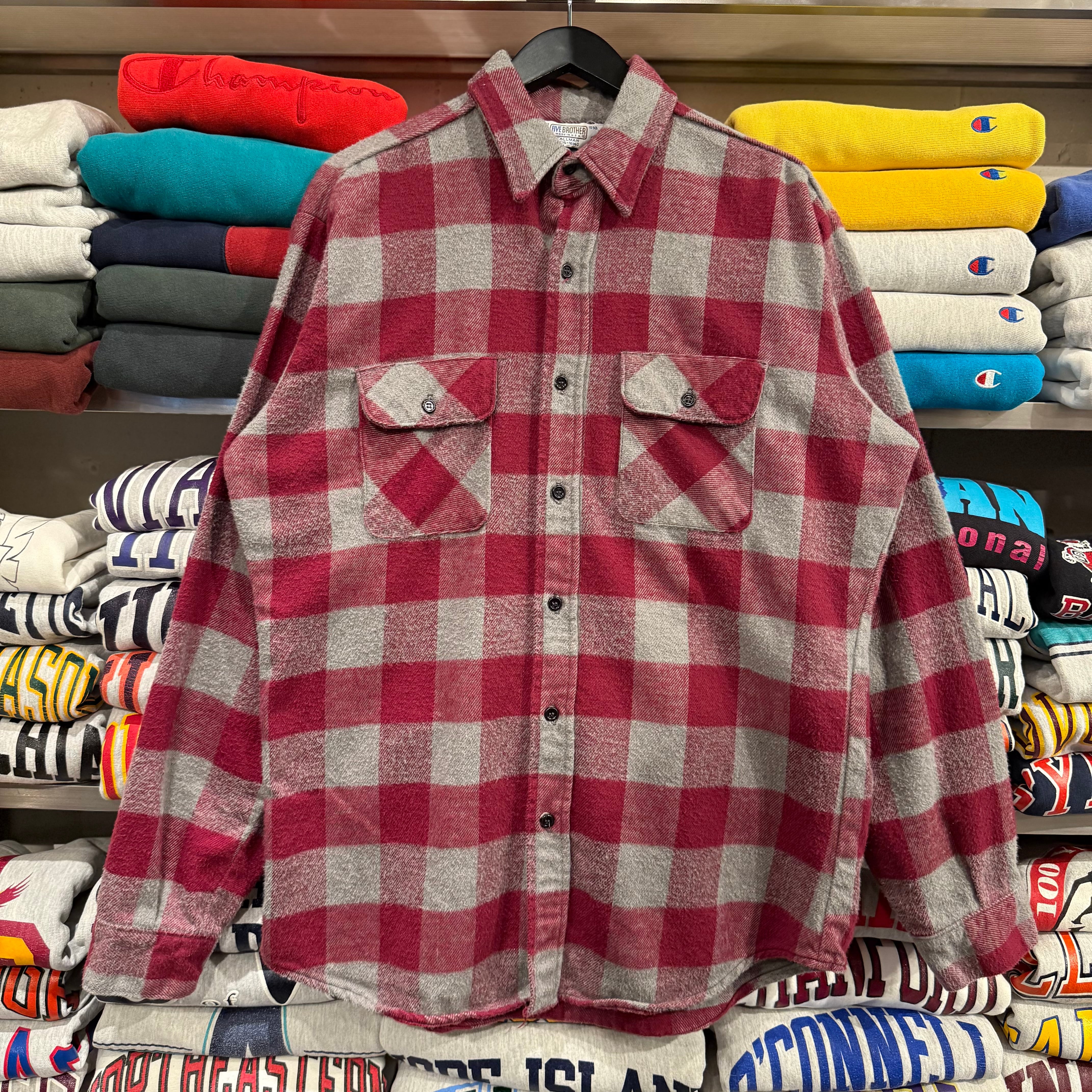 80S FIVE BROTHER FLANNEL SHIRT | BerBerJin / & BerBerJin