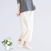 タック入りバルーンシルエットパンツ(L~LL) アイボリー