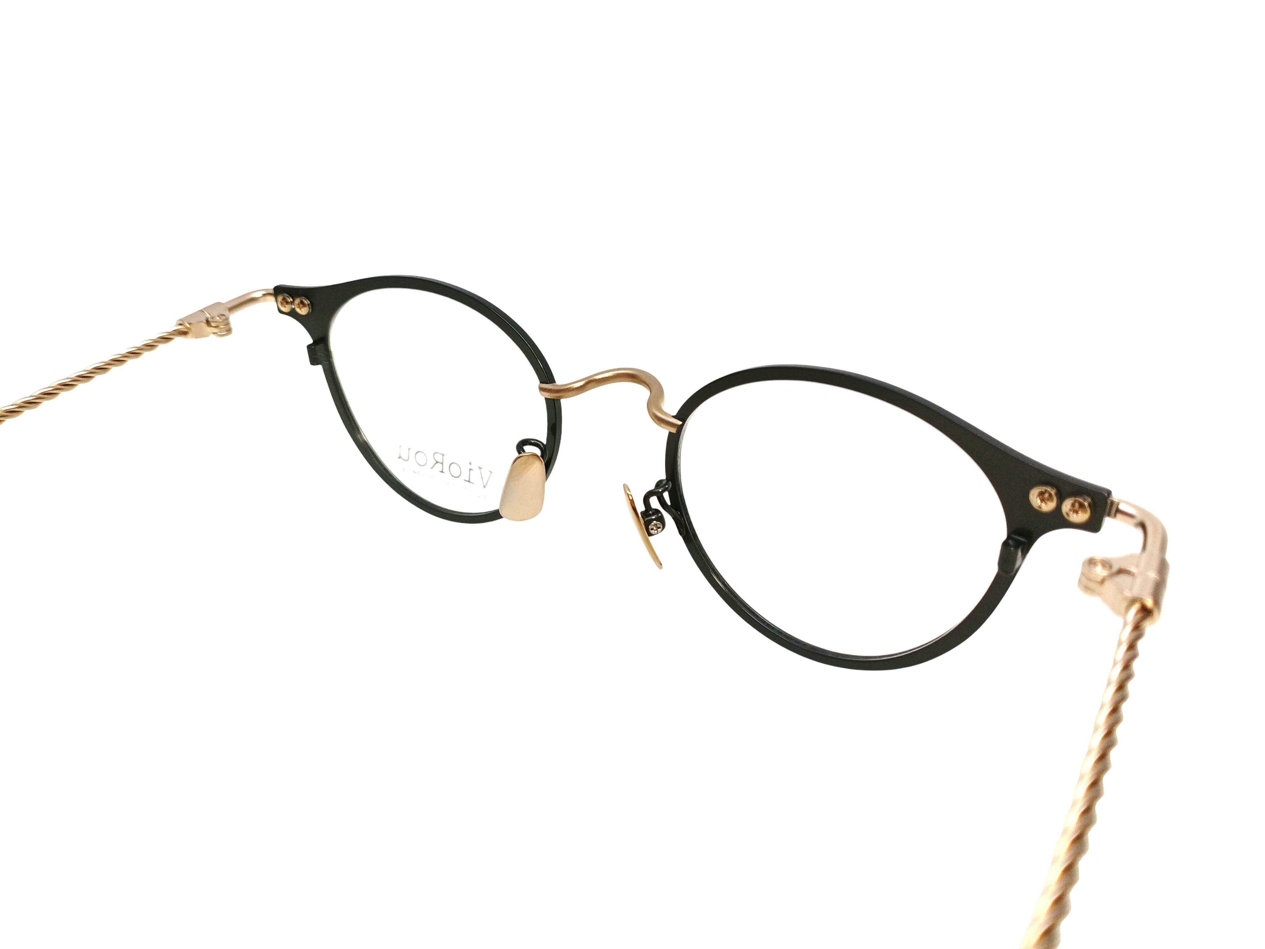 VioRou(ヴィオルー） Christopher color GR/GM Retro green/Gold matte