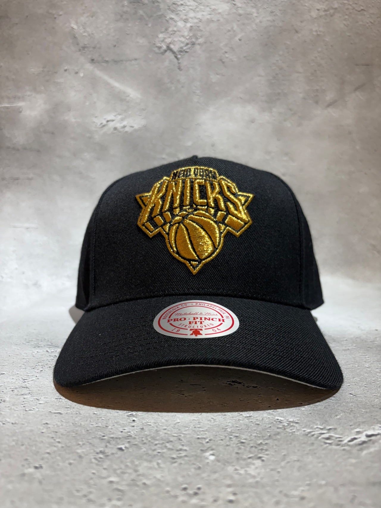 Mitchell＆Ness/ミッチェルアンドネス NBA ニューヨーク・ニックス キャップ ブラック