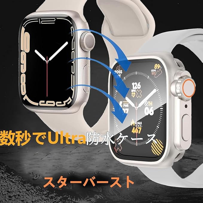 AIYYXX アップルウォッチ カバー 40mm 41mm 42mm 44mm 45mm 46mm対応