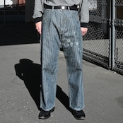 BOWWOW(バウワウ) AIRBORNE加工スウェット、40〜50年代ワークパンツコーディネート