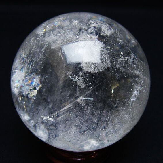 水晶 丸玉 62mm スフィア 置物 水晶玉 一点物 151-8969