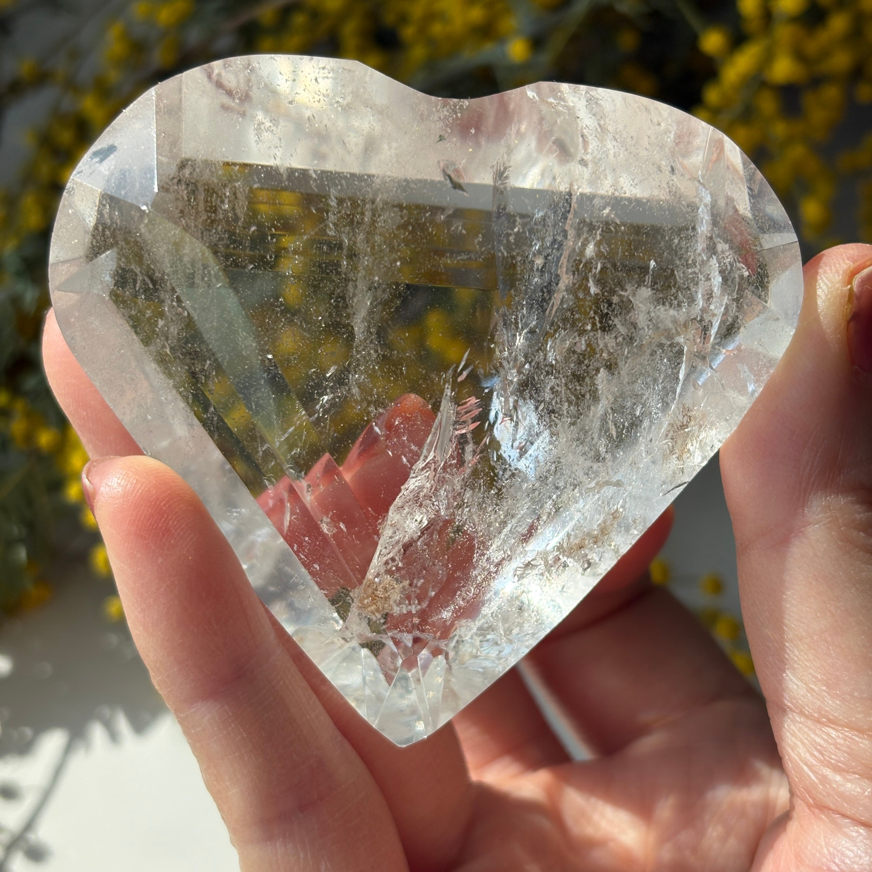 トカンティンス州産 レムリアンシードクリスタル 水晶 ハート ⑤