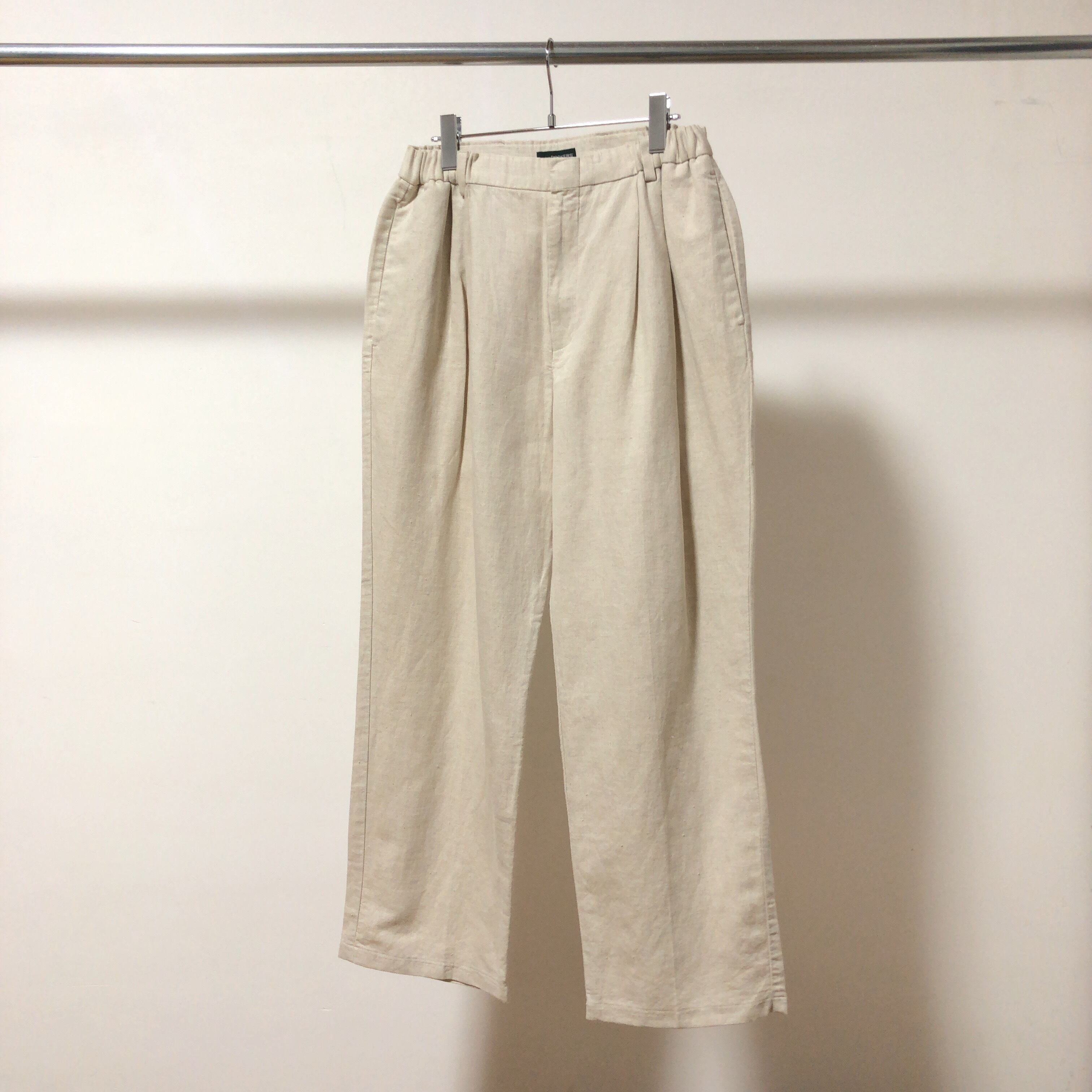90's Cotton 2Tuck Trousers Wide Pants
