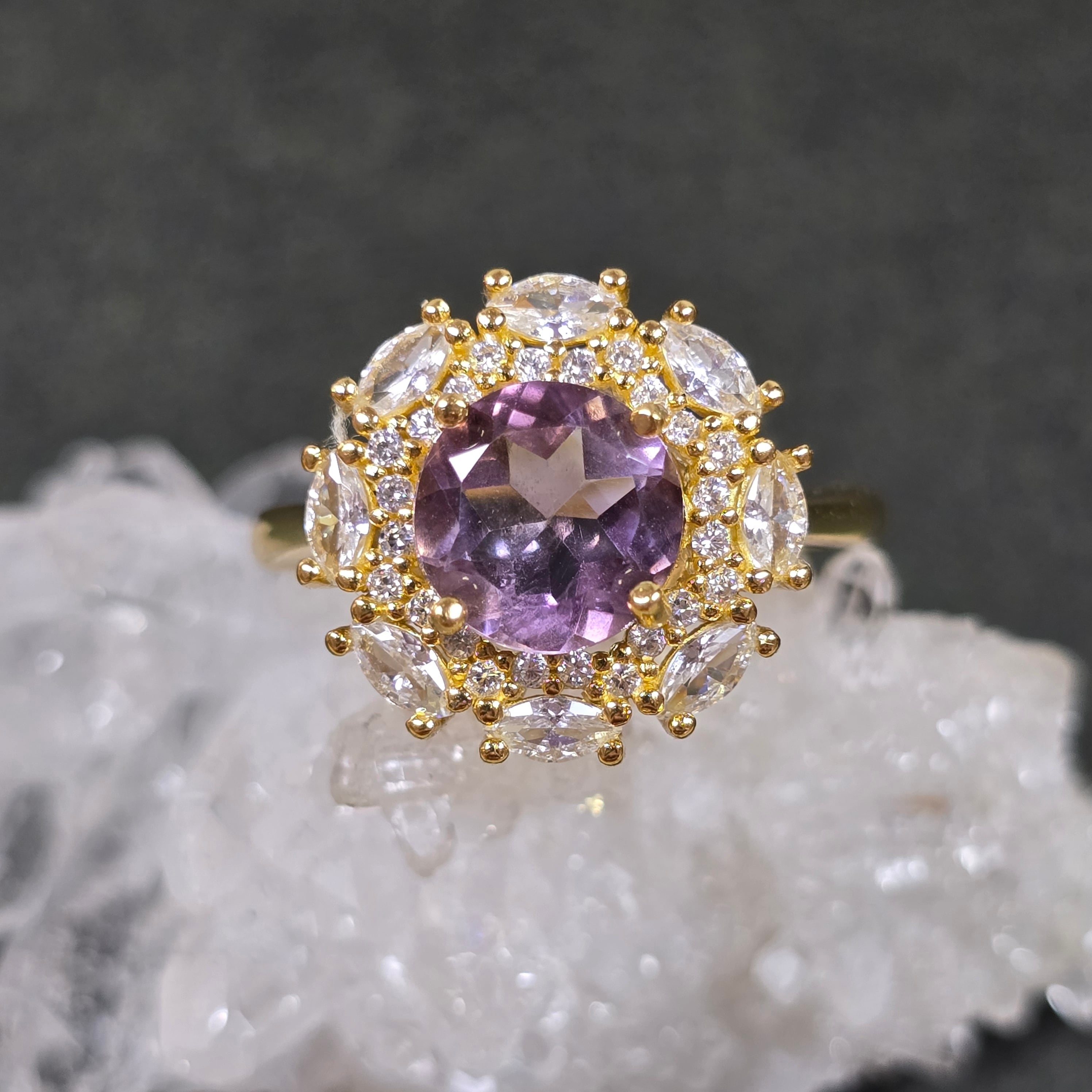 ブルーカルセドニー リング シュガーローフカット 15号 受注製作