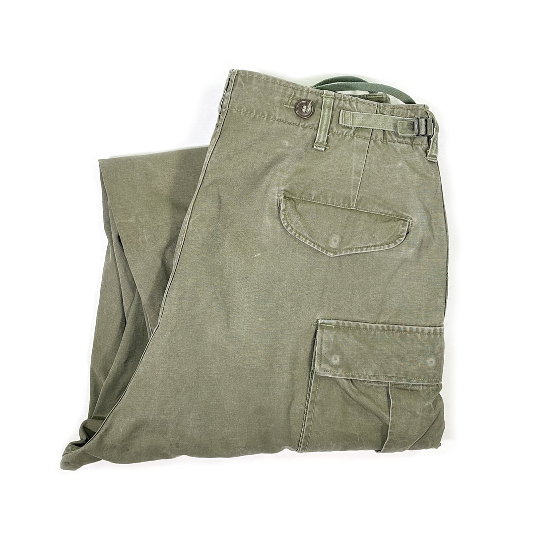 50s U.S.ARMY M-1951 フィールドパンツ M-51 カーゴパンツカーゴパンツ 米軍 ミリタリー ヴィンテージ MEDIUM REGULAR 古着 EB0019