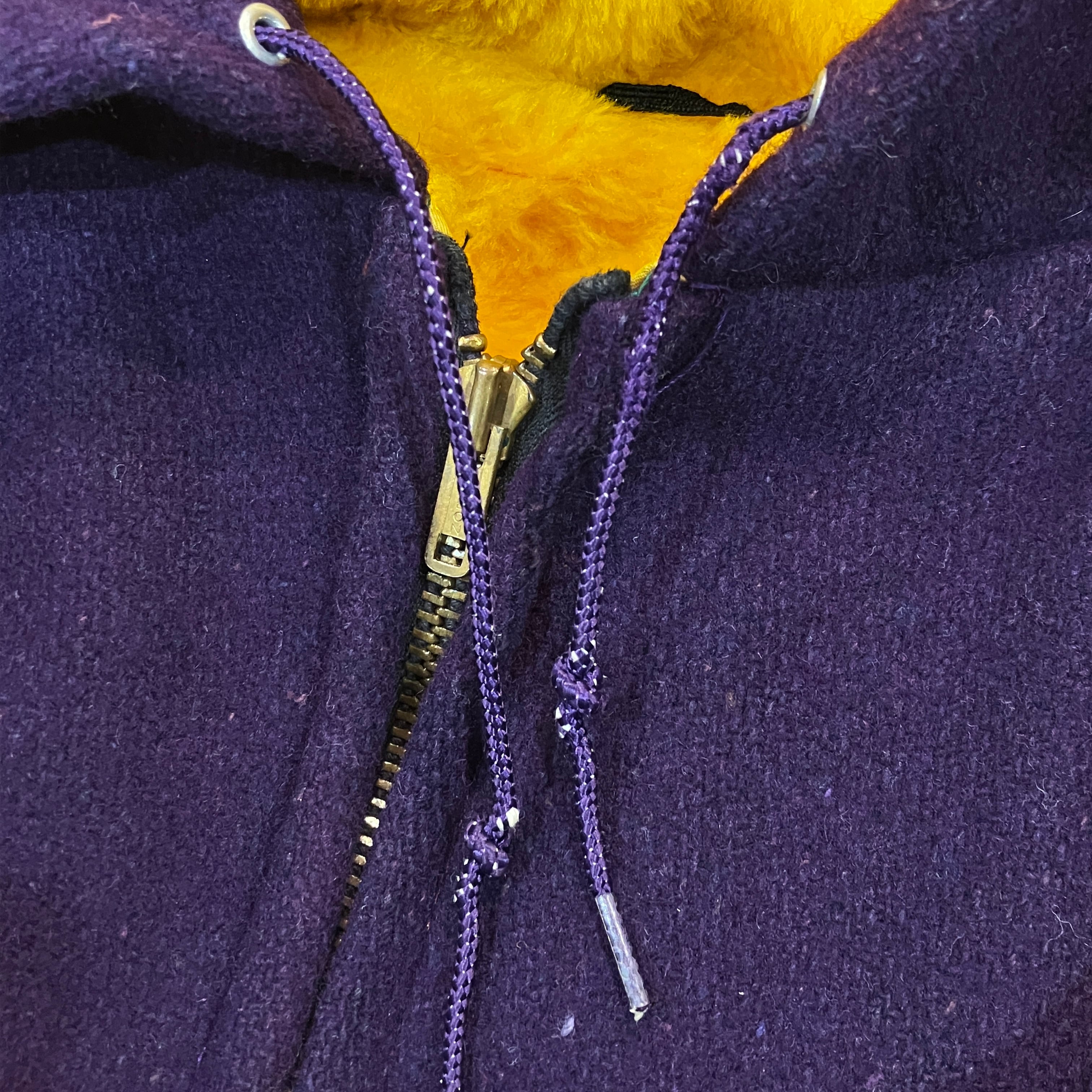 ①1970'S F/Z PURPLE WOOL HOODIE JACKET | safarionline