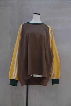 Nora Lily  nylon  line tops  brown×yellow