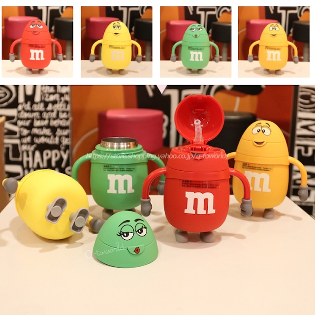 ▲即納【m&m's 】日本未発売 ステンレス 保温保冷マグ　 エムアンドエムズ    ストローマグ  ベビーマグ　女の子　男の子　韓国子供服　ベビー　子供用品