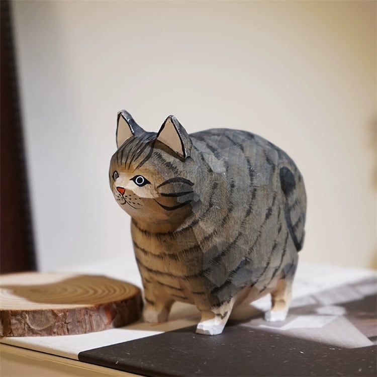 おしゃれの必需品 木彫り手作り かわいい動物置物 ドッグ ジラフ