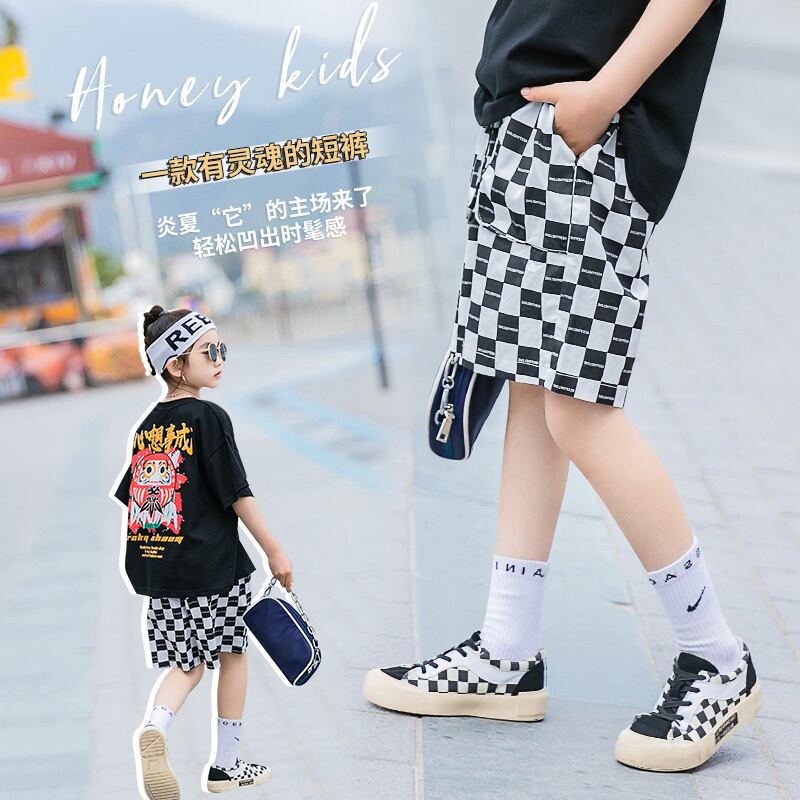 サマースタイル格子柄ショーツ 夏物 ブルマー トレンディボーイ19740793926