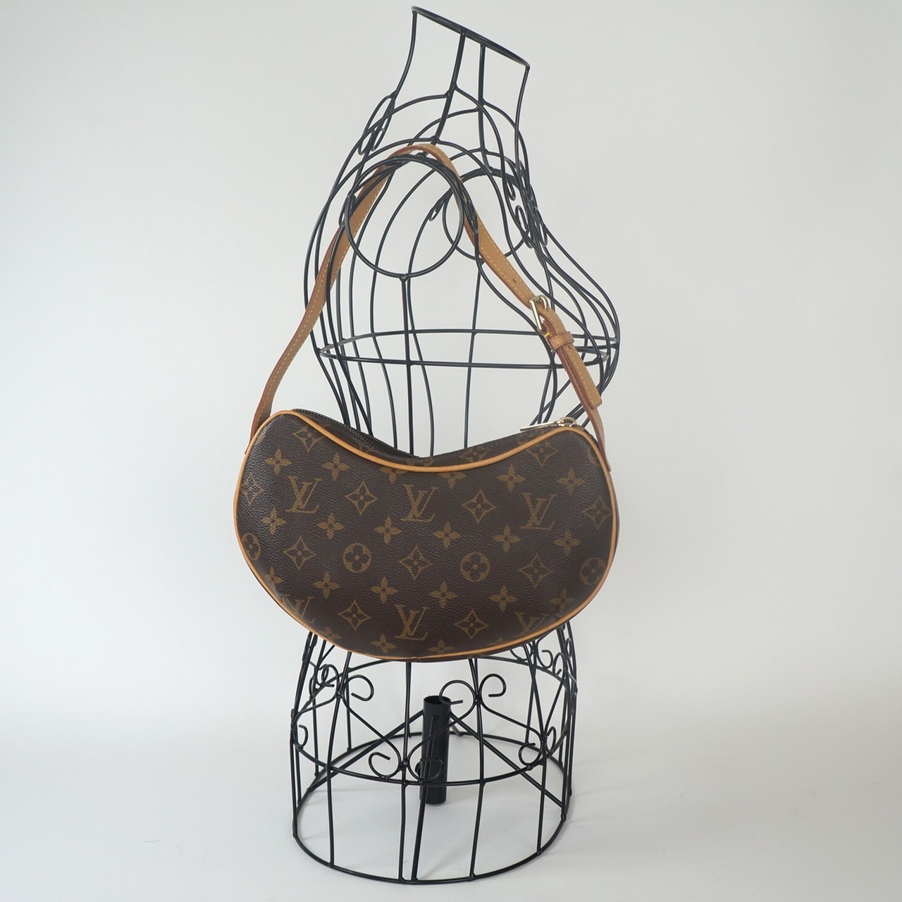 LOUIS VUITTON ルイヴィトン モノグラム ポシェット クロワッサン ワンショルダーバッグ M51510 ブラウン