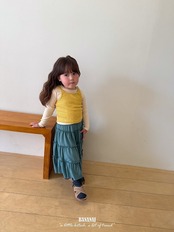 韓国子供服 / BANANA J / 26Autumn / ダブルストラップトップ / 秋服 / キッズ *XS~JS*