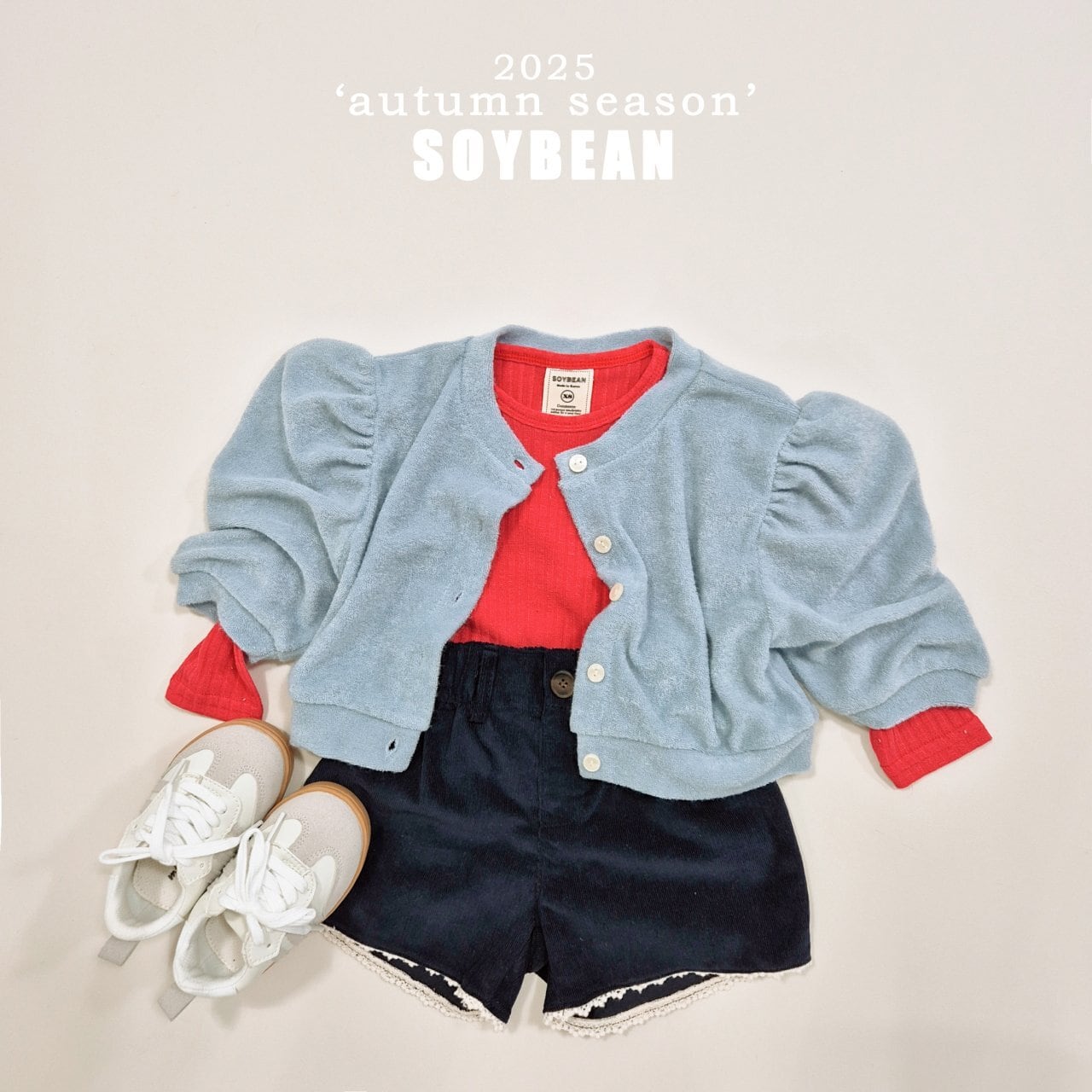 «Sold out»«soybean» テリーパフカーディガン 2colors