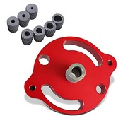 YFFSFDC ドリルガイド ドリルスタンド ドリルガイドキット ダボ穴ガイド ダボ穴治具 だぼあな治具 木工工具 垂直 穴あけ ドリル位置決めガイド 2/3/4/5/6/8/10mmスリーブ付き 赤