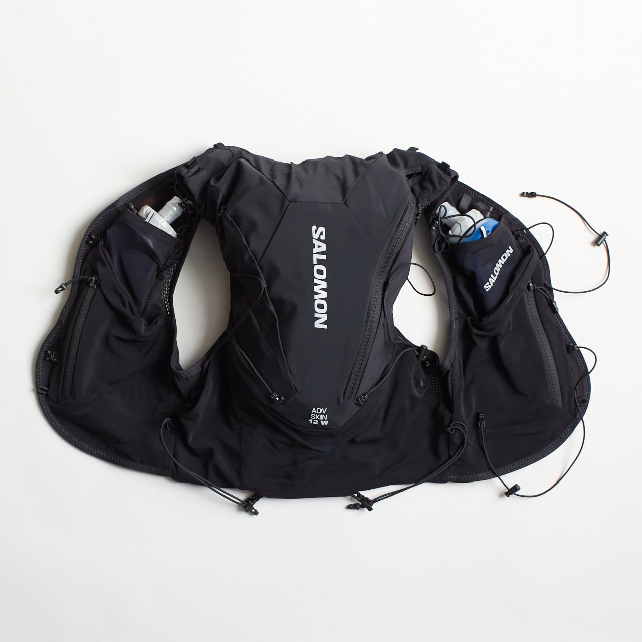 SALOMON(サロモン)ADV SKIN 12 (WOMEN) -BLACK / Asphalt ウィメンズランニングベスト(フラスク付)