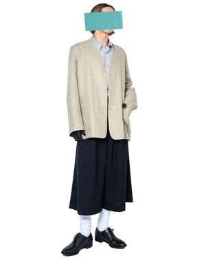 Nomàt "Piping JKT Herringbone〔Ecru〕"