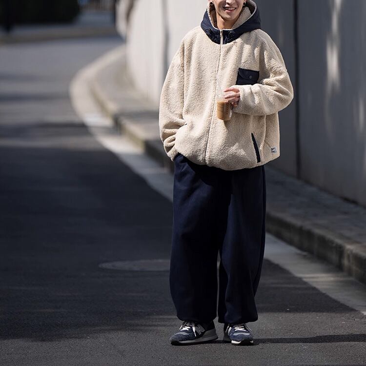 ★PATCHWORK HOODED CARDIGAN JACKET　　　A0839