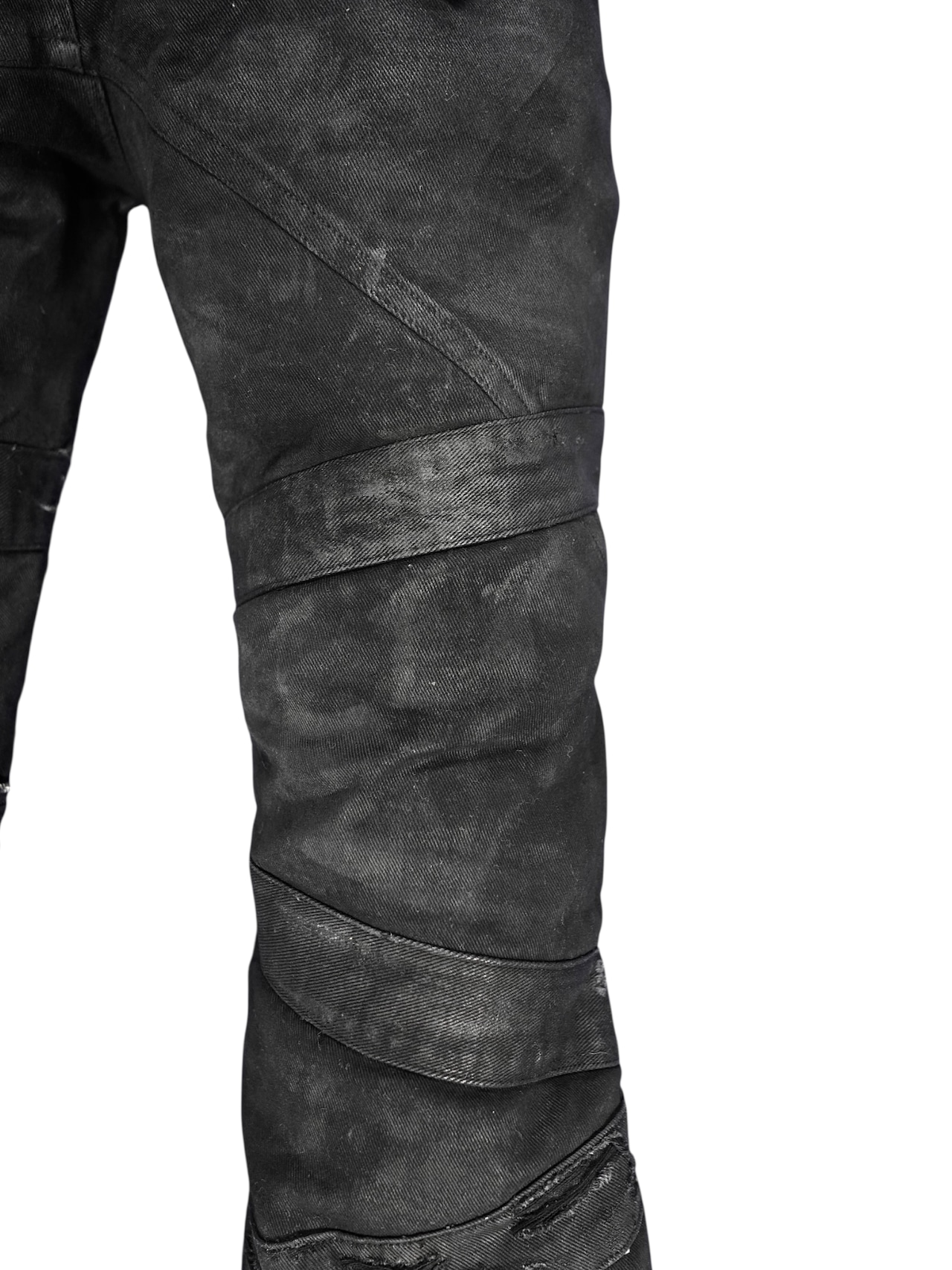 【DES'N'ATE】FAULT LINE WAXED DENIM PANTS