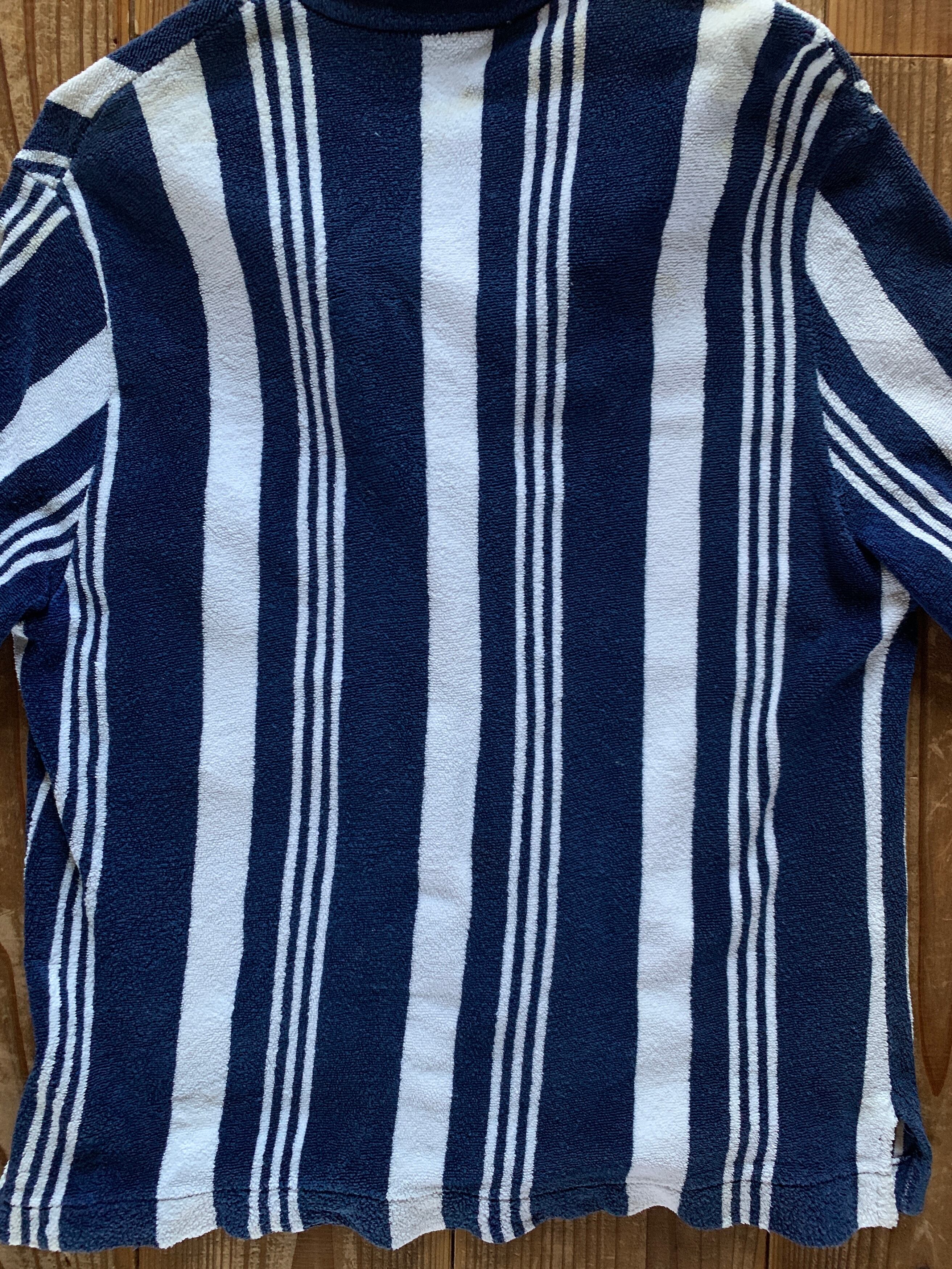 60's Bamberger's ストライプ パイル ビーチシャツ