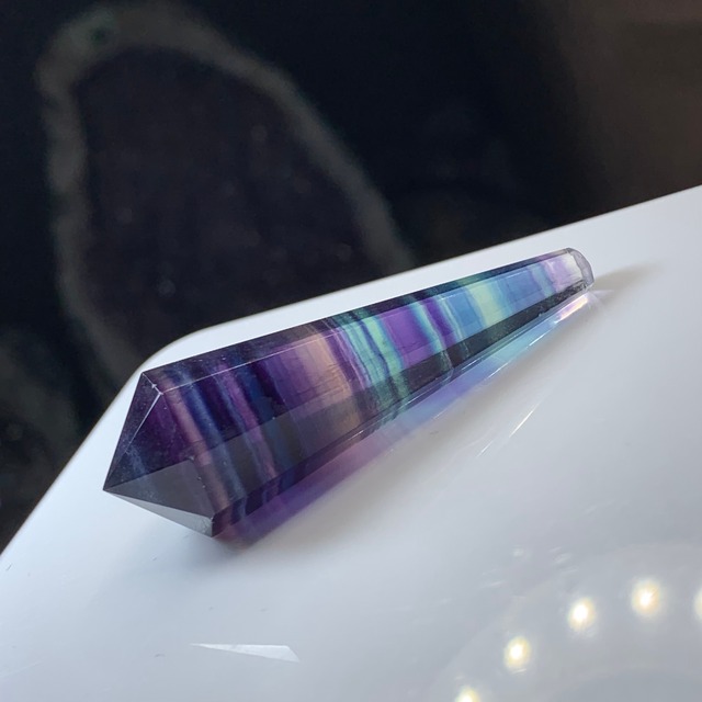 透明度抜群☆フローライトポイント2本セット