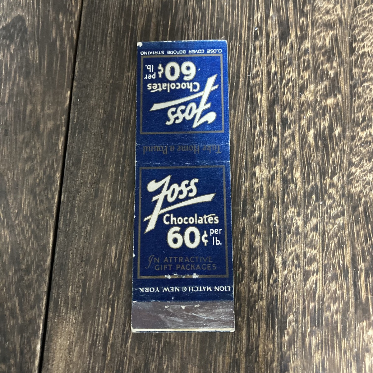 Foss Chocolates ブックマッチ コレクション ビンテージ アメリカン雑貨 マッチラベル