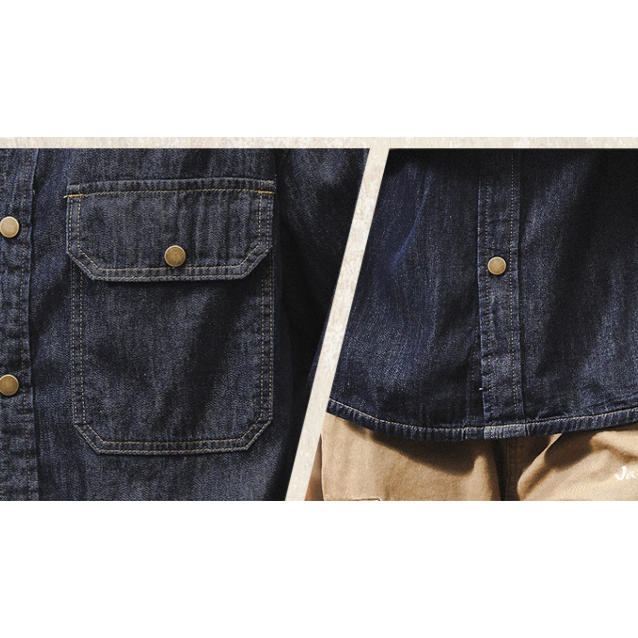 【Easy Layer】デニムワークシャツ　TB1895・画像8