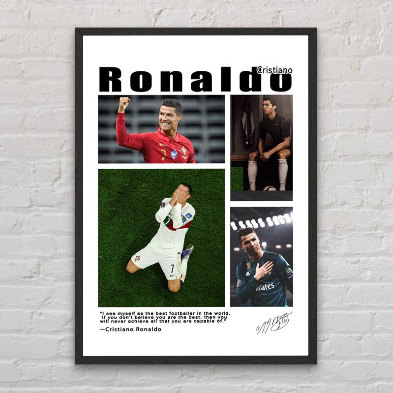 5-クリスティアーノ・ロナウド A4 アートポスター CR7 サッカー