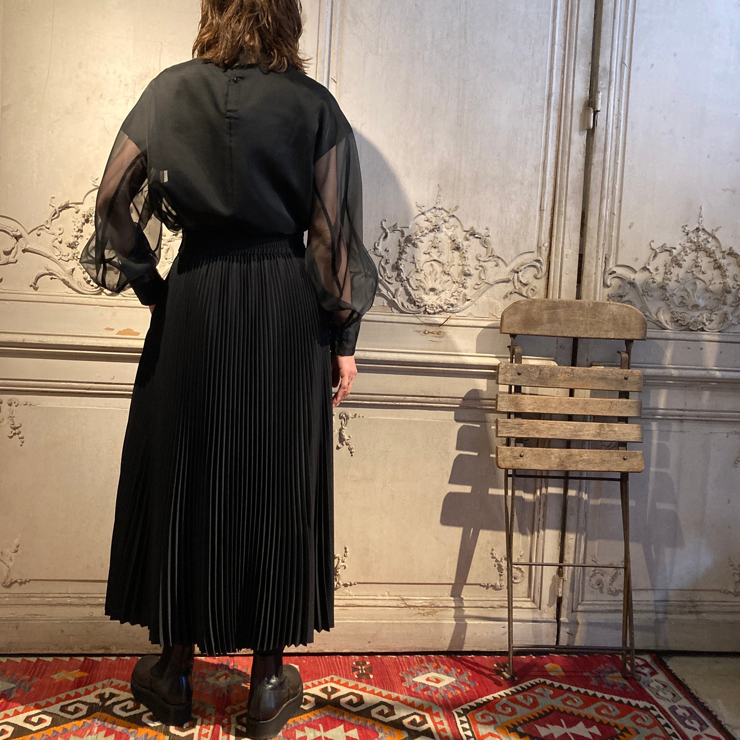 HYKE【ハイク】TAFFETA PLEATED SKIRT (14164) | glamour online