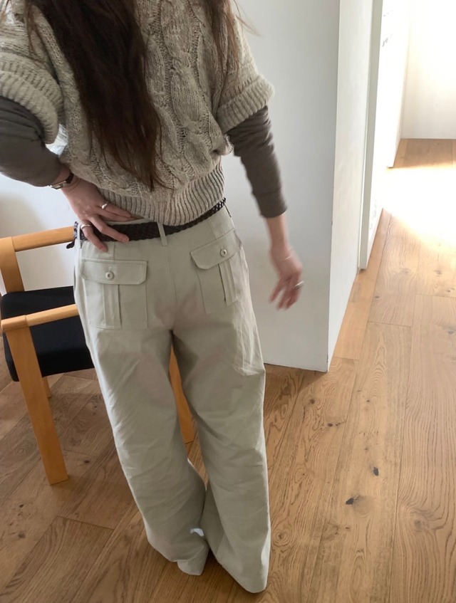 (予約) taffeta / Work chino pants 3color