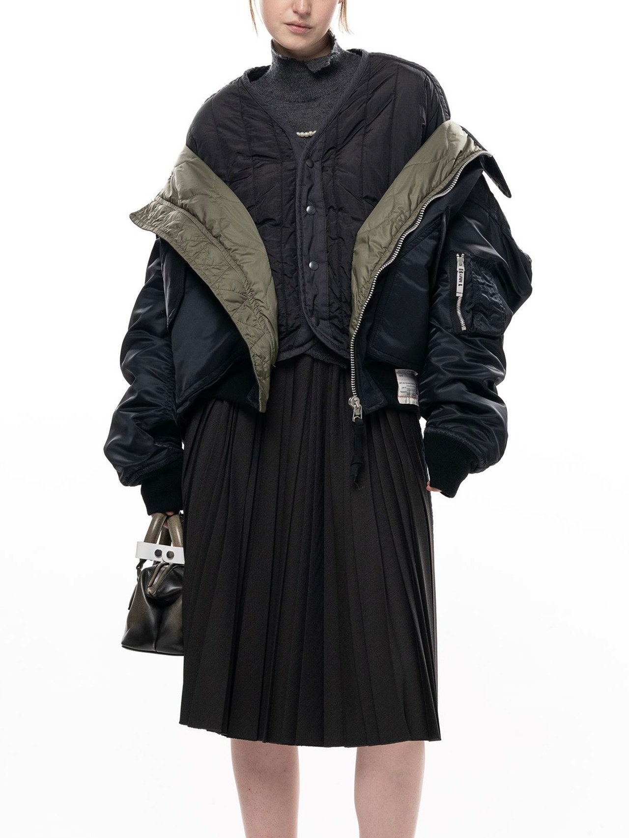 【26AW】Maison MIHARA YASUHIRO ミハラヤスヒロ / フライトジャケット /  Shifted Layer Flight Jacket - 2