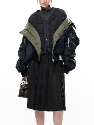 【26AW】Maison MIHARA YASUHIRO ミハラヤスヒロ / フライトジャケット /  Shifted Layer Flight Jacket