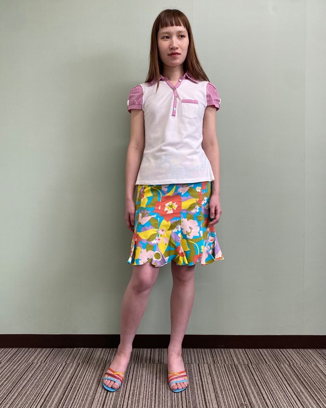 floral cotton skirt