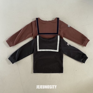 【jejeunosity】スクールカットソー チャコール 80〜110cm 240904