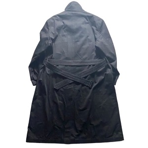 vintage DOMON black cotton twill long coat