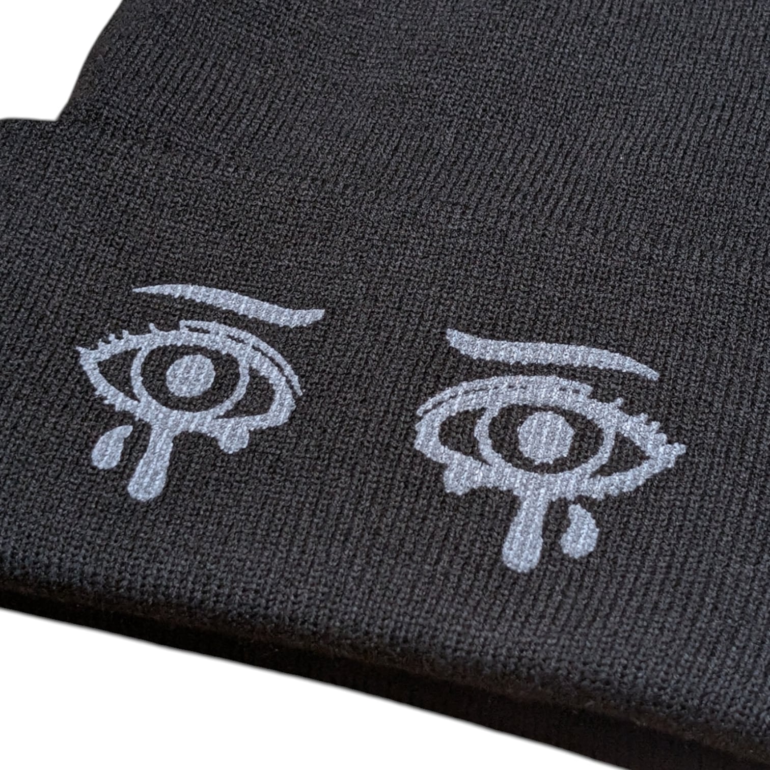 Double Sad Beanie | BLACK BRAIN
