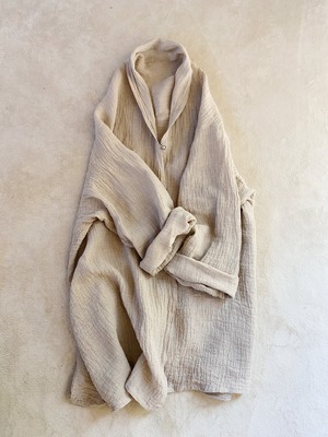 LINEN  SUMMER GOWN / Ecru