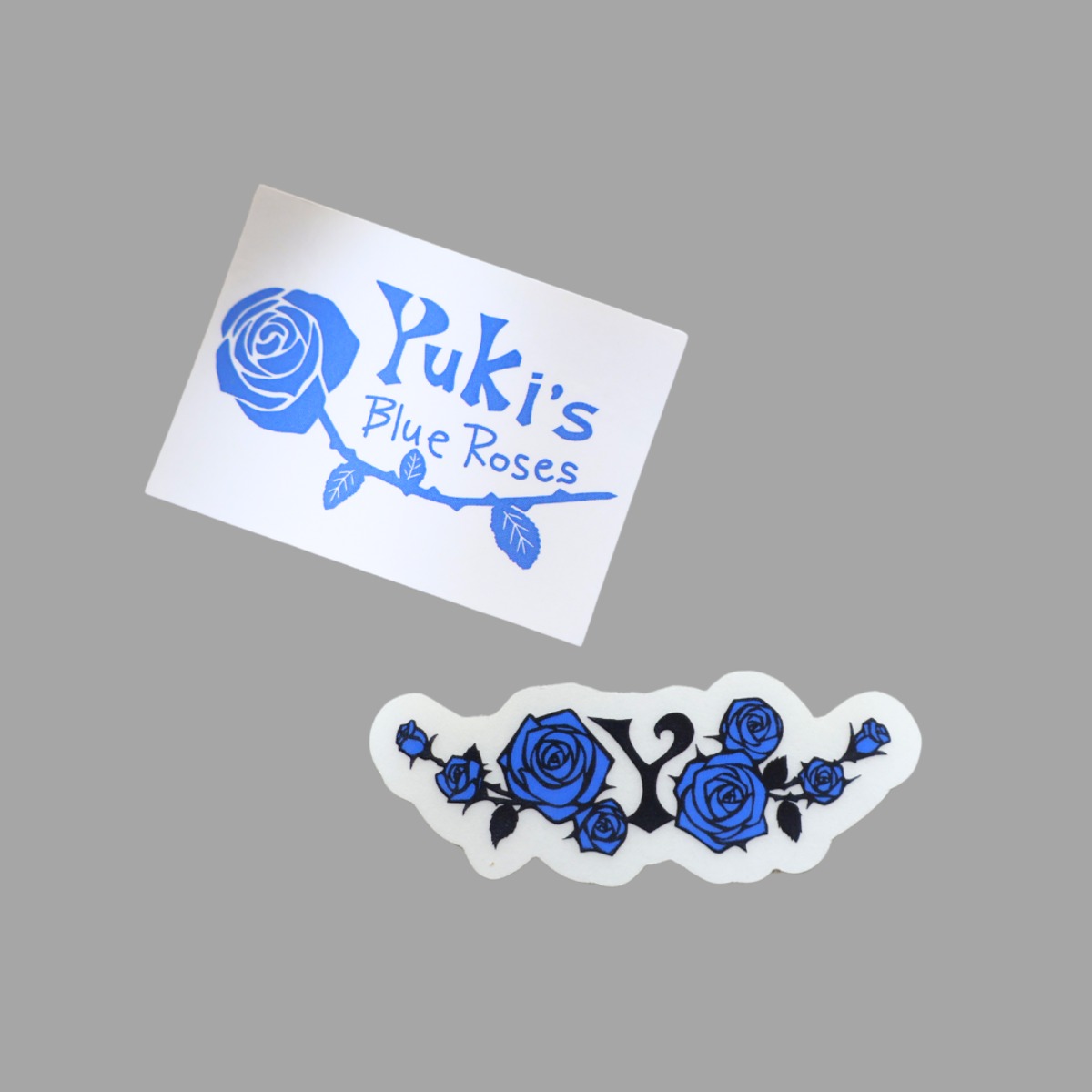 Yukiロゴステッカー2枚セット | Yuki's Blue Roses