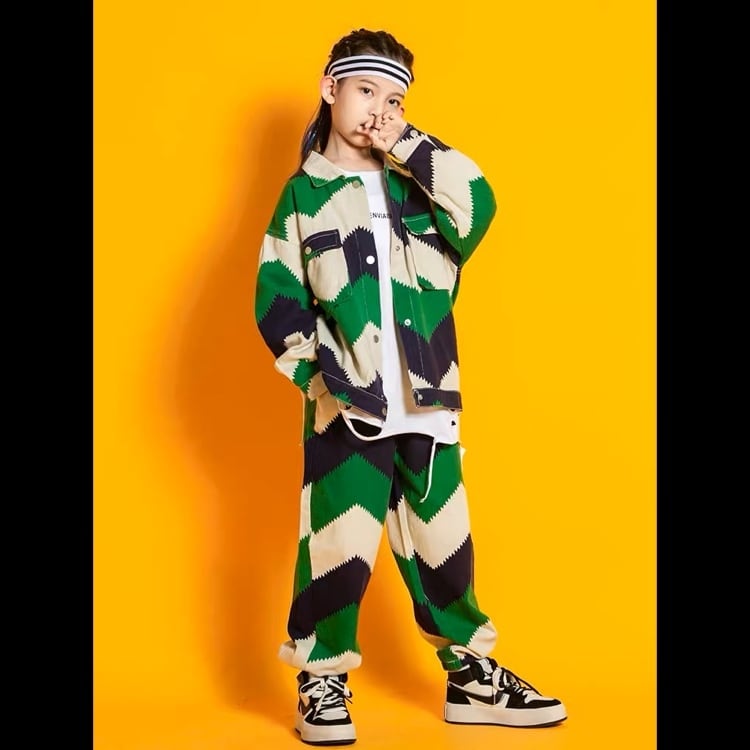 ダンス衣装 オレンジ セットアップ キッズダンス衣装 セットアップ